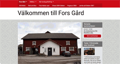 Desktop Screenshot of fors-gard.se