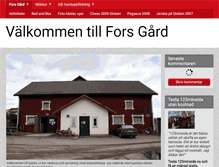 Tablet Screenshot of fors-gard.se